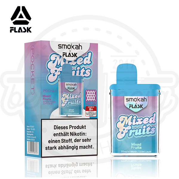 Flask X Pocket Einweg Vape - Mixed Fruits 20mg