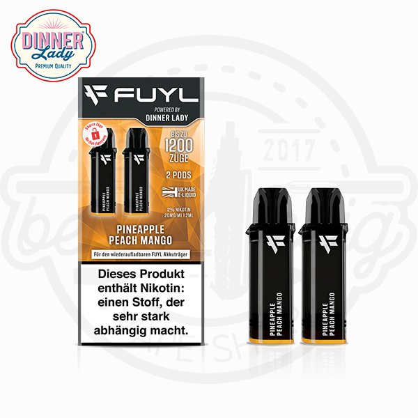 Fuyl by Dinner Lady Pod Pineapple Peach Mango NicSalt 2x 2ml