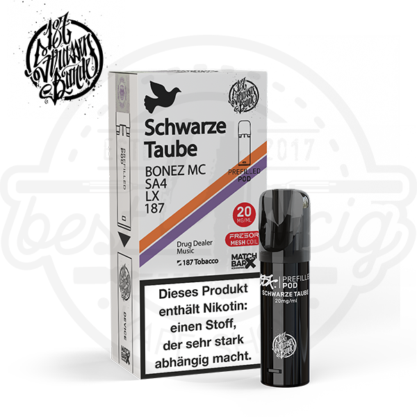 187 Strassenbande Prefilled Pod Schwarze Traube 2ml