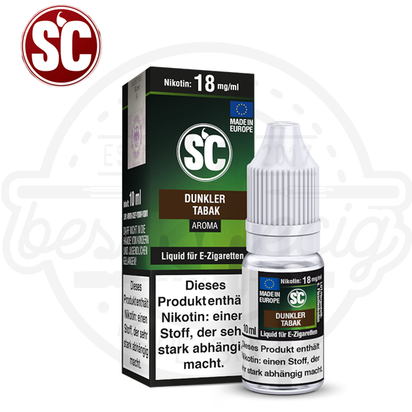 SC E-Liquid Dunkler Tabak 10ml