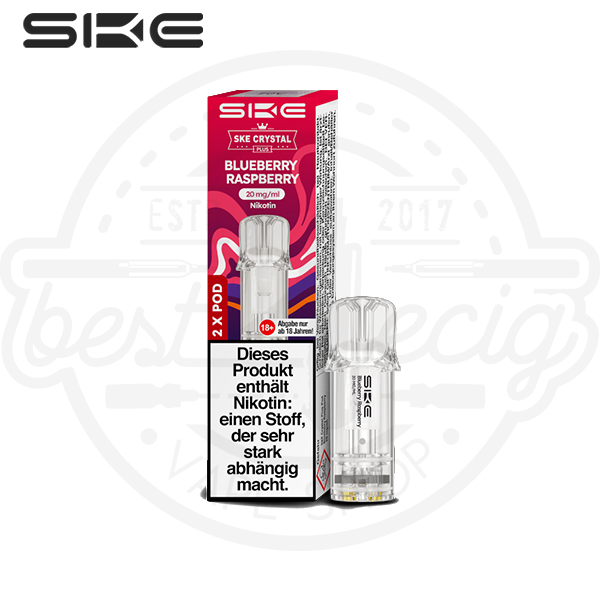 SKE Crystal Plus Pod Blueberry Raspberry NicSalt 2x 2ml