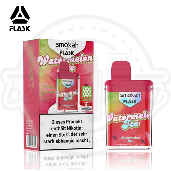 Flask X Pocket Einweg Vape - Watermelon Ice 20mg