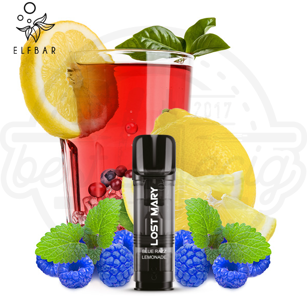 Elfbar Lost Mary Tappo Pod Blue Razz Lemonade NicSalt 2x 2ml