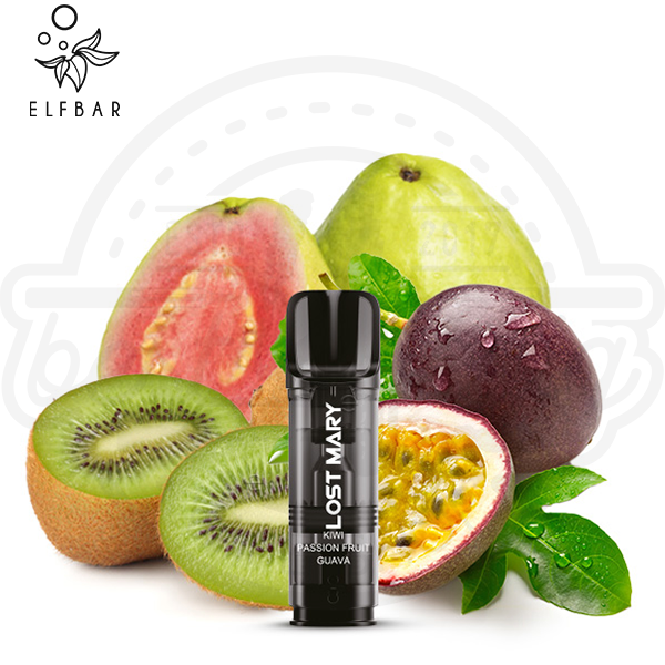 Elfbar Lost Mary Tappo Pod Kiwi Passion Fruit Guava NicSalt 2x 2ml