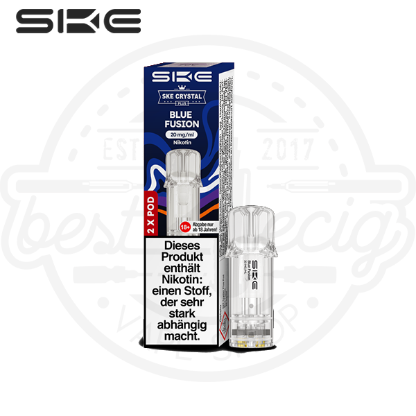 SKE Crystal Plus Pod Blue Fusion NicSalt 2x 2ml