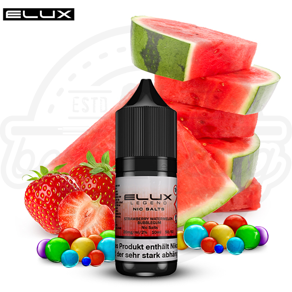 Elux Legend NicSalt Strawberry Watermelon Bubblegum 10ml