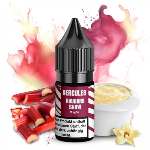 Hercules Overdosed NicSalt Rhubarb Snow 10ml