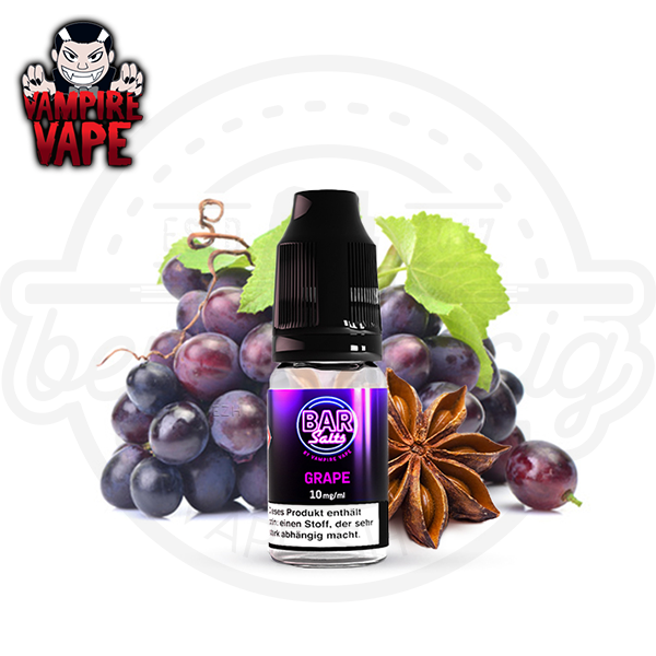 Bar Salt By Vampire Vape NicSalt Grape 10ml