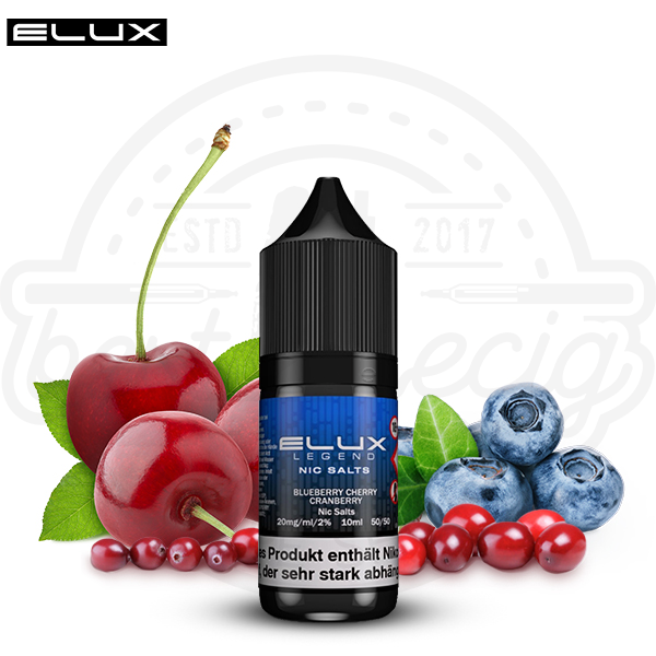 Elux Legend NicSalt Bluebrry Cherry Cranberry 10ml