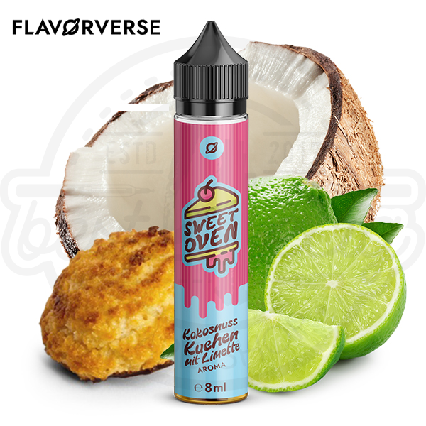 Flavorverse Aroma Sweet Oven Kokosnuss Kuchen mit Limette