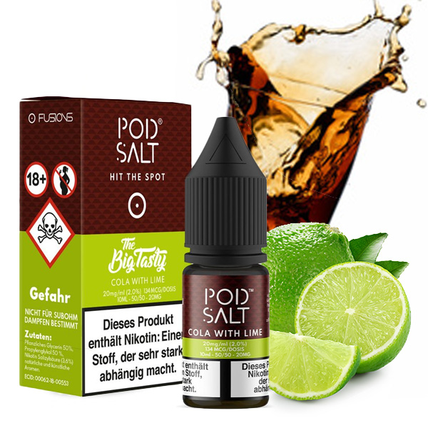 Pod Salt Fusion NicSalt Cola with Lime 10ml