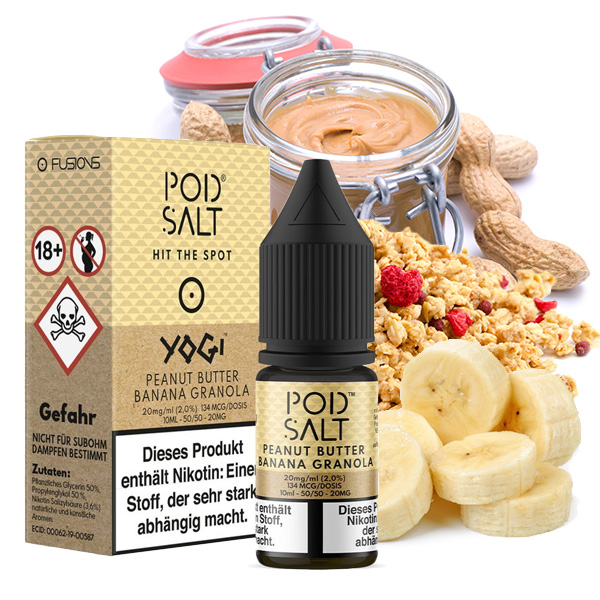 Pod Salt Fusion NicSalt Peanut Butter Banana Granola Bar