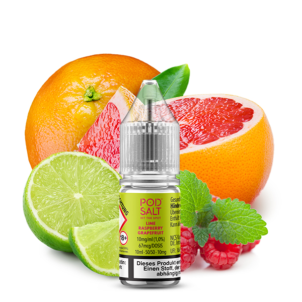 Pod Salt XTRA NicSalt Lime Raspberry Grapefruit 10ml