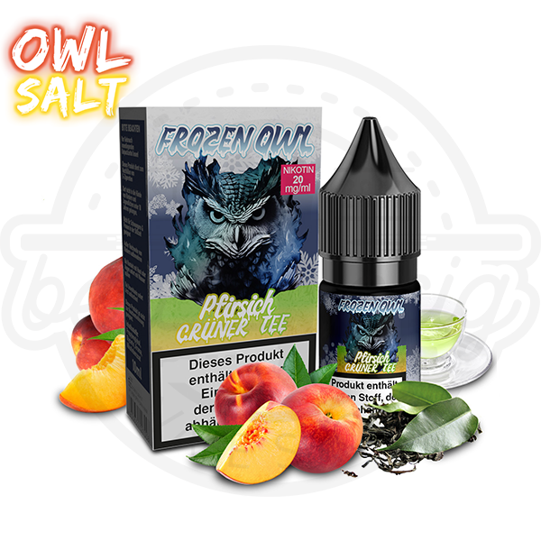 Frozen OWL NicSalt Pfirsich Grüner Tee 10ml