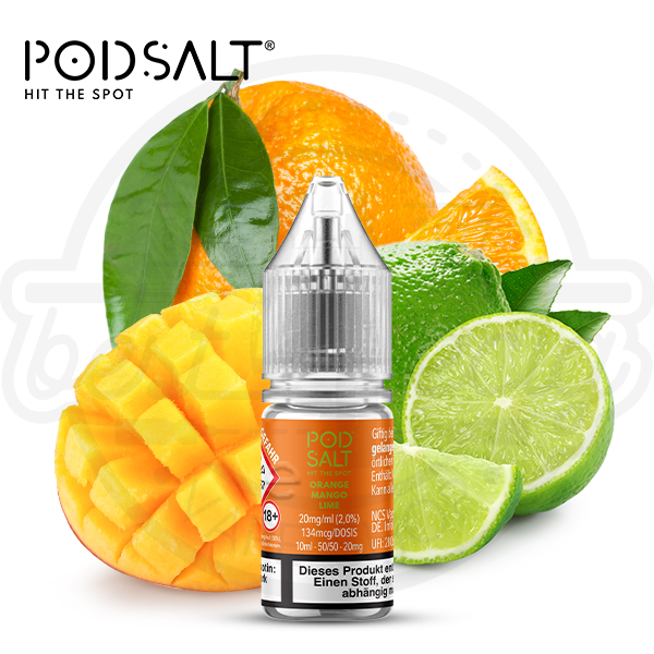 Pod Salt XTRA NicSalt Orange Mango Lime 10ml