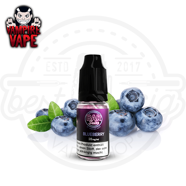 Bar Salt By Vampire Vape NicSalt Blueberry 10ml