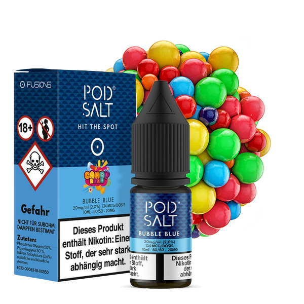 Pod Salt Fusion NicSalt Bubble Blue 10ml