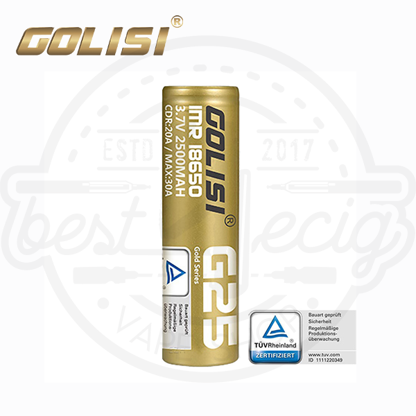 Golisi G25 18650 20A 2500mAh Akku