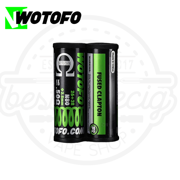 Wotofo Prebuilt Ni80 Fused Clapton Coil 0,5 Ohm (10 Stück)