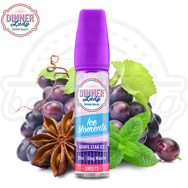 Dinner Lady Moments Aroma Grape Star Ice 20ml